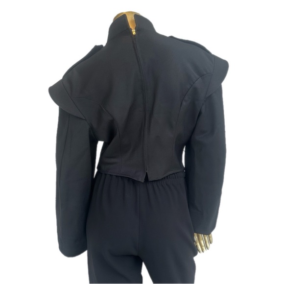 AUTHENTIC VINTAGE MARCHING BAND / DRUM UNIFORM SHIRT SIZE L, BLACK - Picture 5 of 14